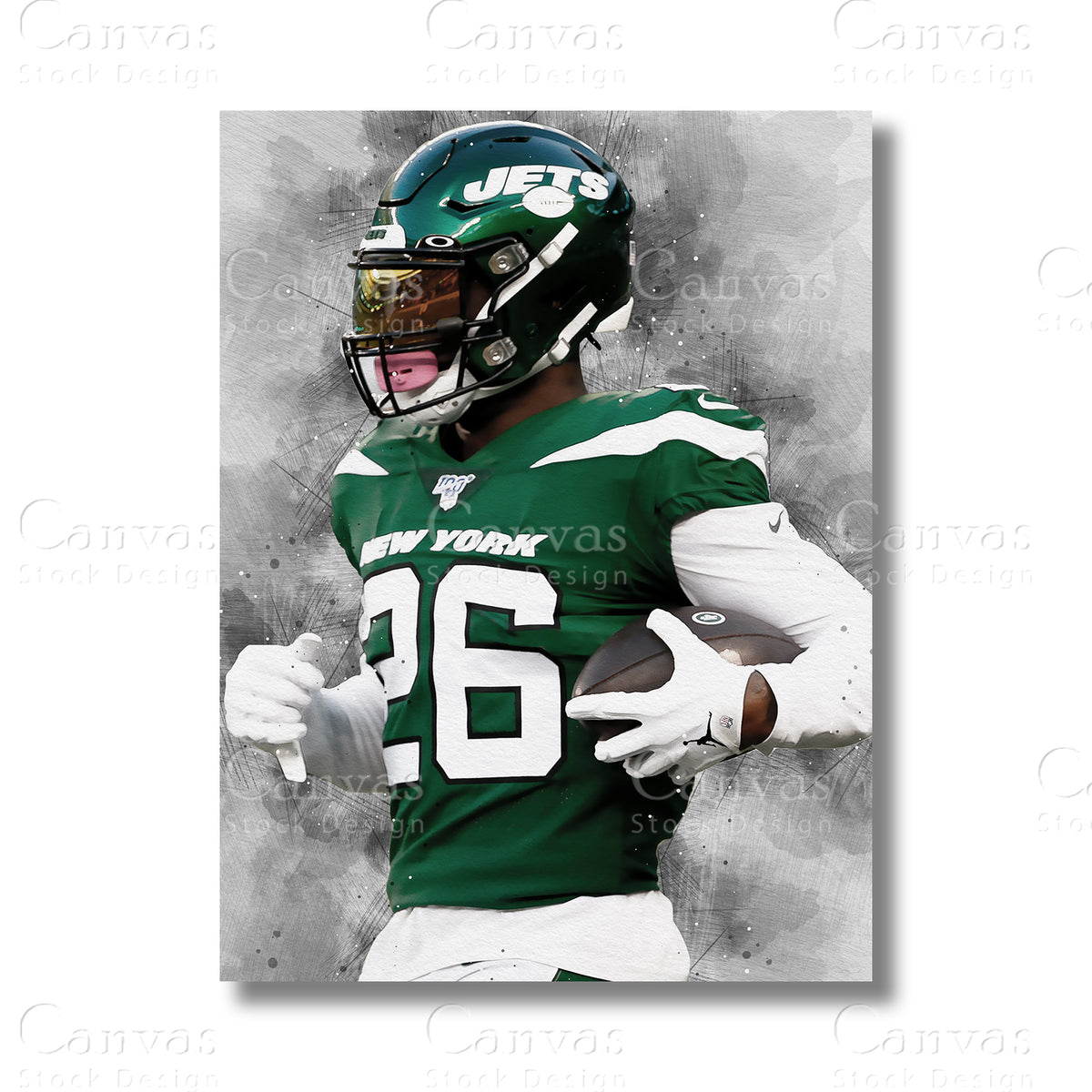Le’Veon Bell canvas wall art