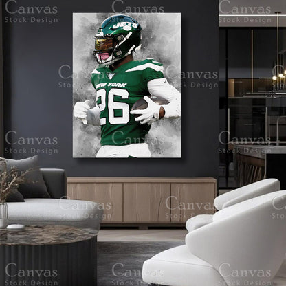 Le’Veon Bell football-themed canvas decor