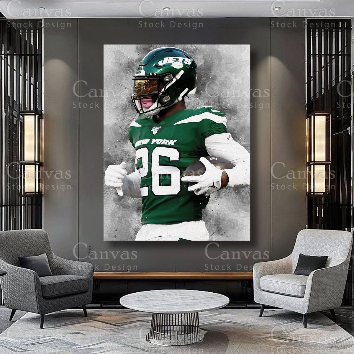 Le’Veon Bell running back wall decor