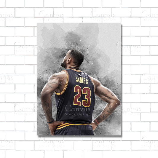 LeBron James Canvas Wall Art