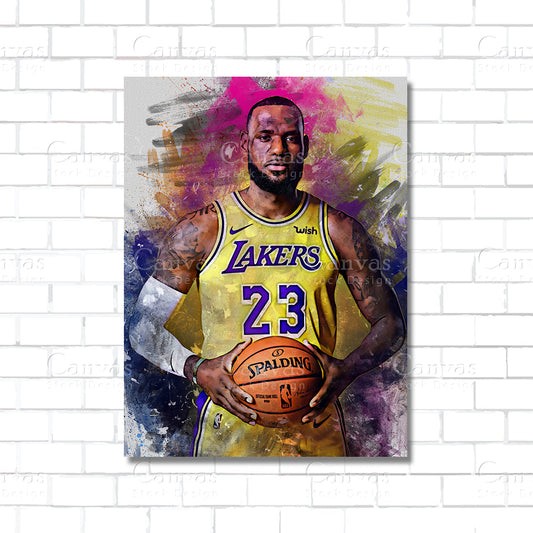 LeBron James Canvas Wall Art