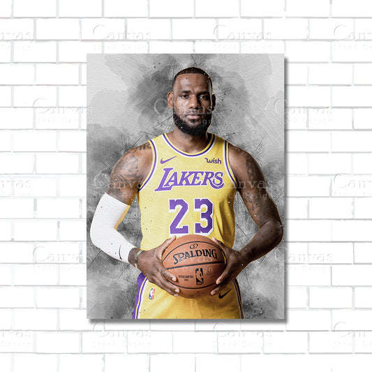 LeBron James Canvas Wall Art