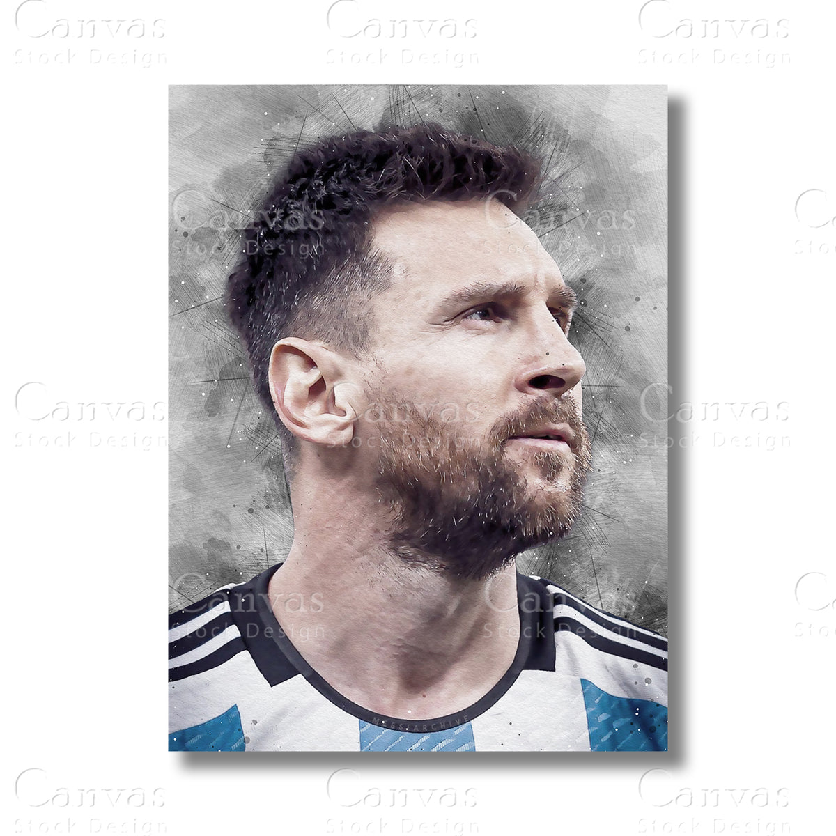 Lionel Messi Legendary Soccer Canvas Wall Art