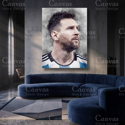 Lionel Messi Soccer Canvas Artwork