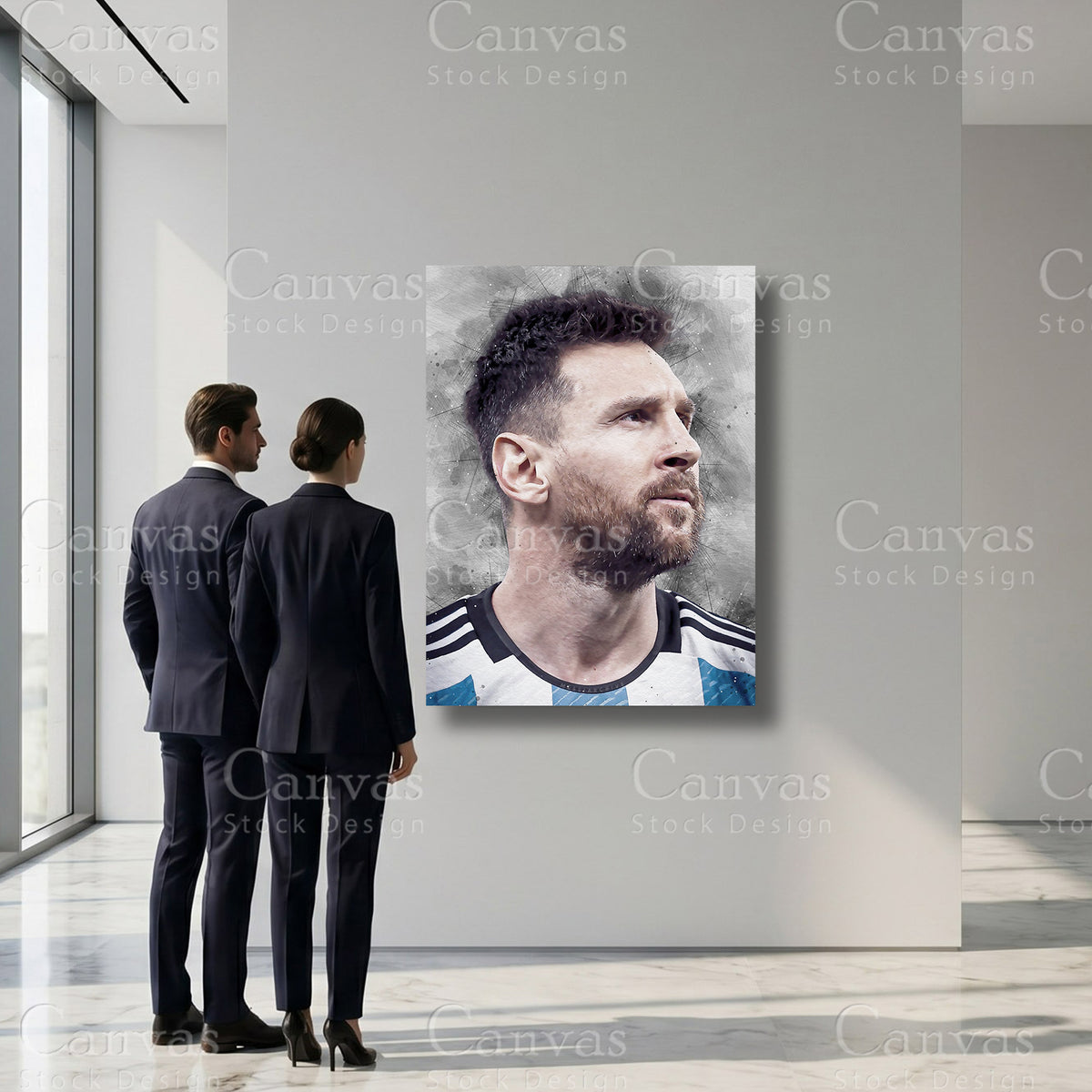 Lionel Messi Soccer Sports Wall Art