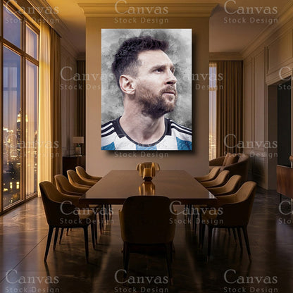 Lionel Messi Luxury Soccer Canvas Art