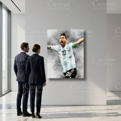 Lionel Messi Soccer Sports Wall Art