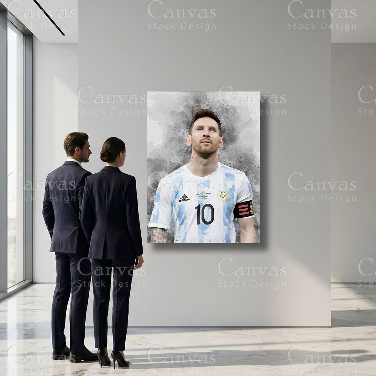 Lionel Messi Soccer Sports Wall Art