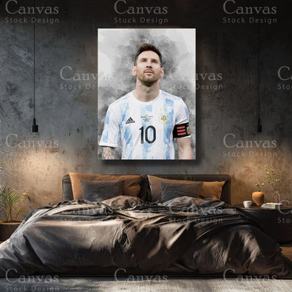 Lionel Messi Premium Soccer Wall Art