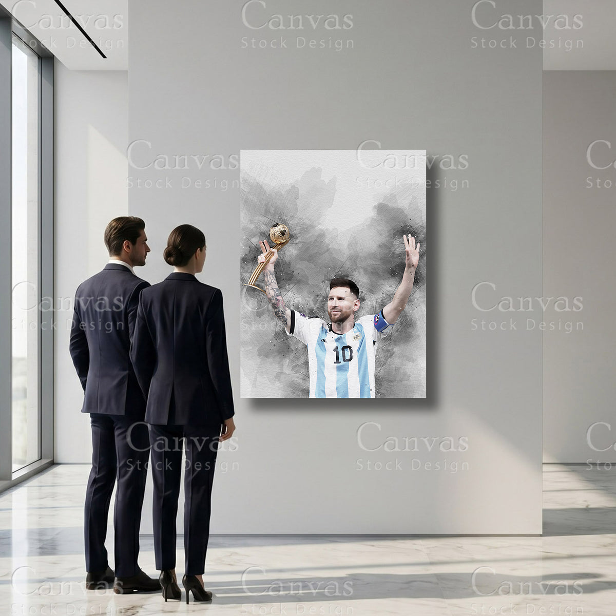 Lionel Messi Football Sports Artwork