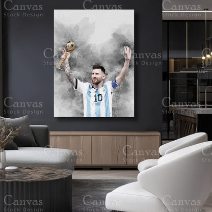Lionel Messi Canvas Art for Refined Interiors