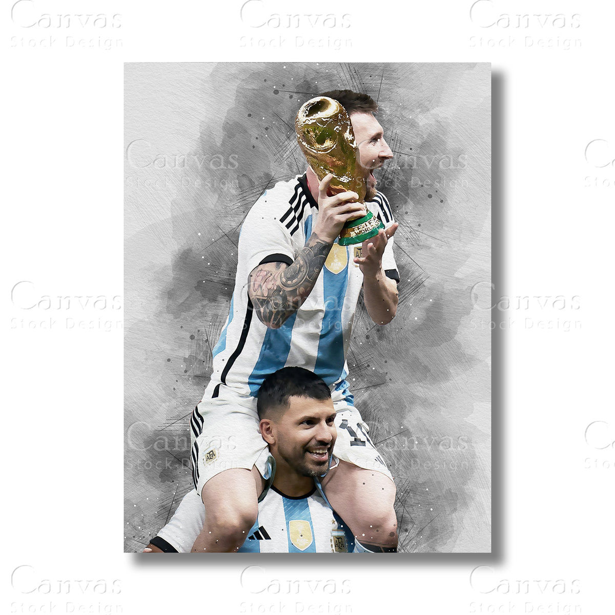 Lionel Messi Timeless Football Canvas Wall Art