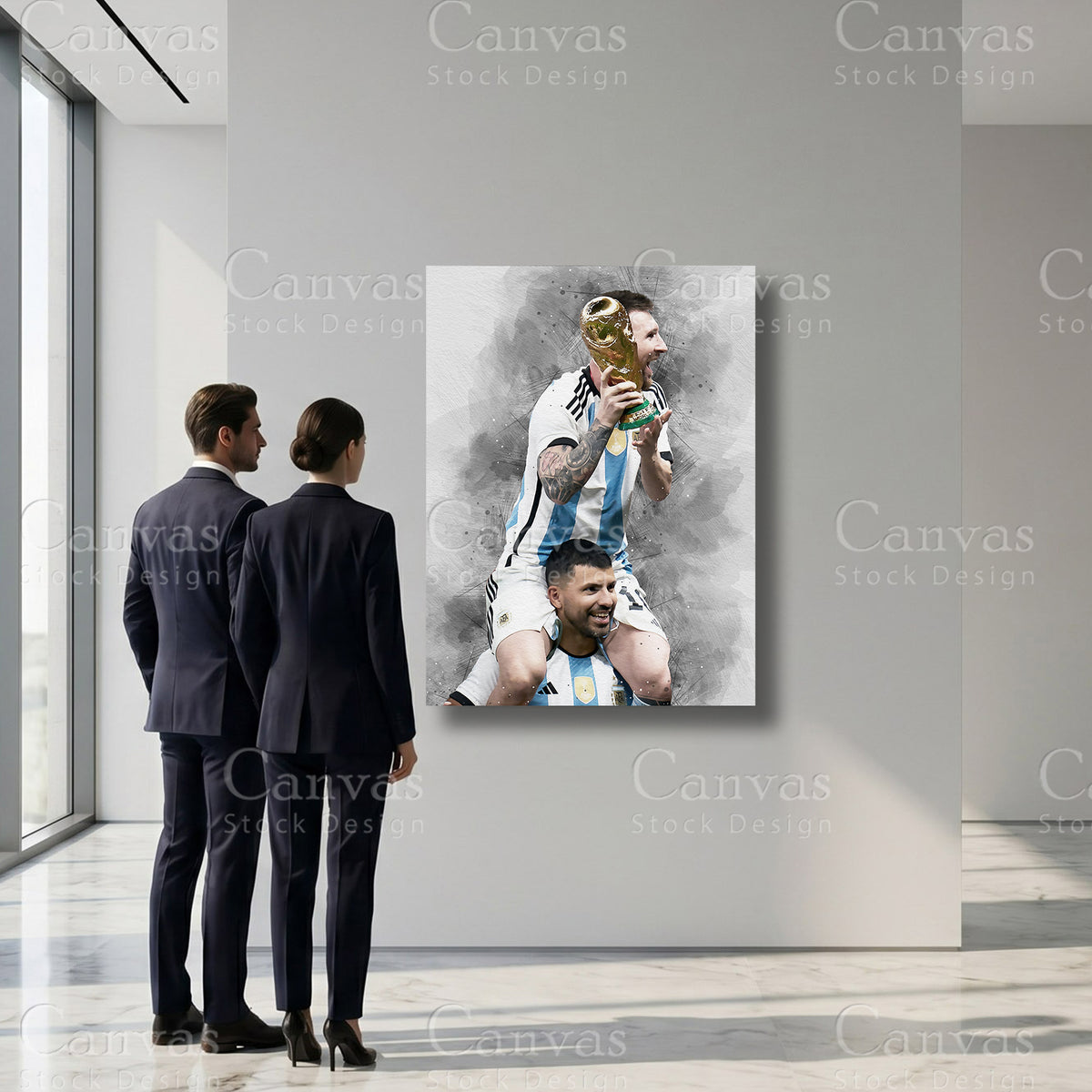 Lionel Messi Athlete Canvas Artwork
