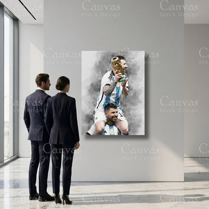 Lionel Messi Athlete Canvas Artwork