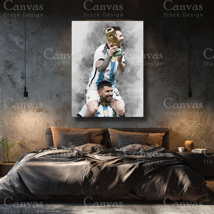 Lionel Messi Canvas Artwork for Sophisticated Interiors