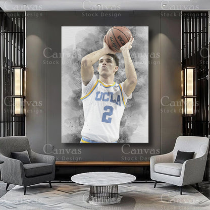 Lonzo Ball athlete artwork for sophisticated interiors