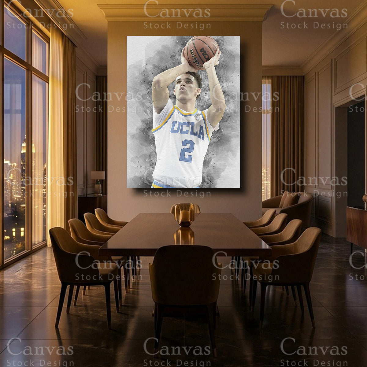 Lonzo Ball luxury NBA wall decor
