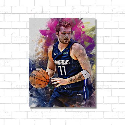 Luka Dončić Canvas Wall Art