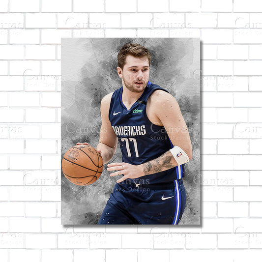 Luka Dončić Canvas Wall Art