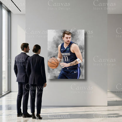 Luka Dončić professional basketball sports canvas