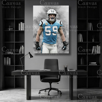Luke Kuechly NFL canvas art