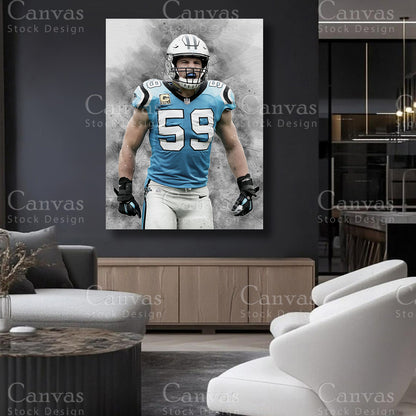 Luke Kuechly linebacker wall decor