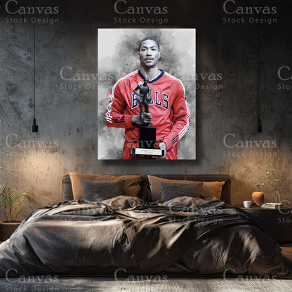 Luxury Derrick Rose canvas wall art