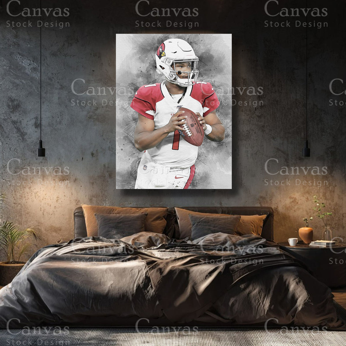 Luxury Kyler Murray canvas wall art