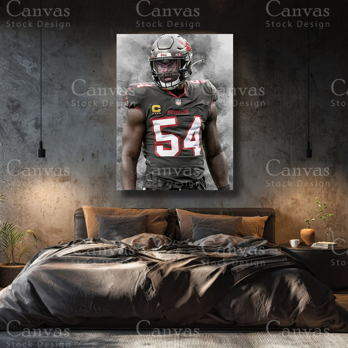Luxury Lavonte David canvas wall art
