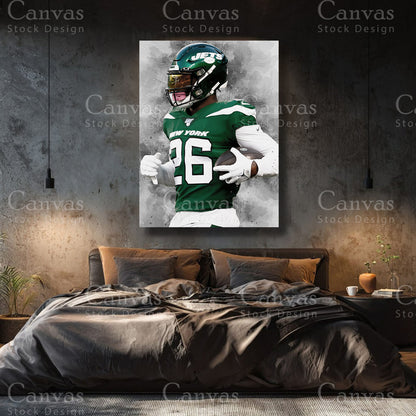 Luxury Le’Veon Bell canvas wall art