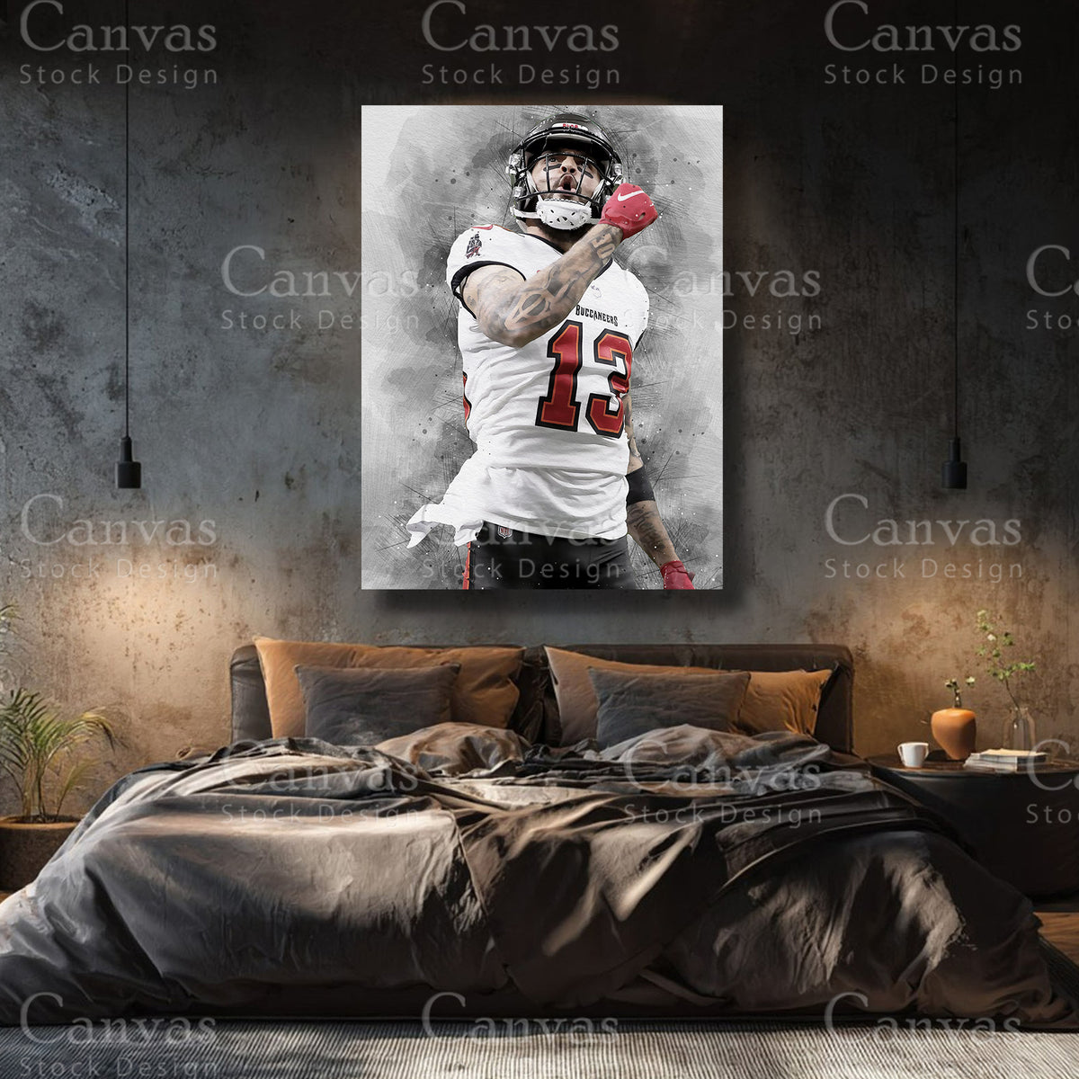 Luxury Mike Evans canvas wall art
