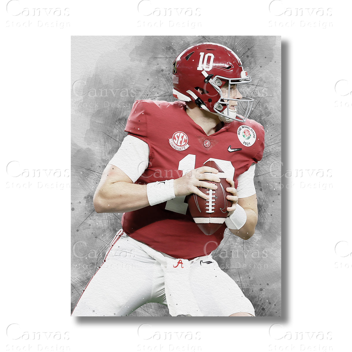 Mac Jones canvas wall art
