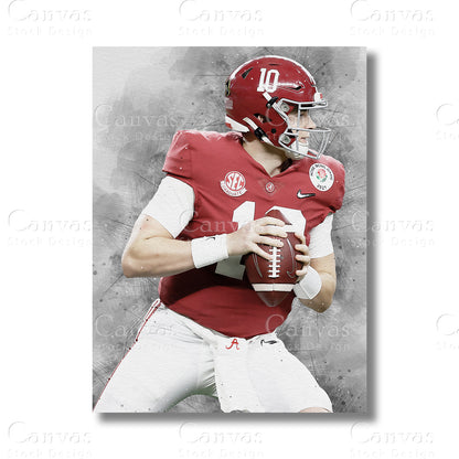 Mac Jones canvas wall art