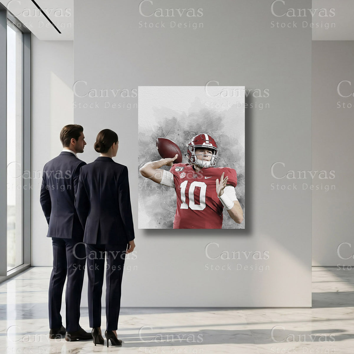 Mac Jones sports collector artwork