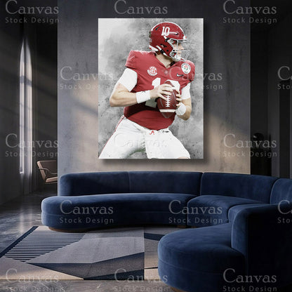 Mac Jones football artwork