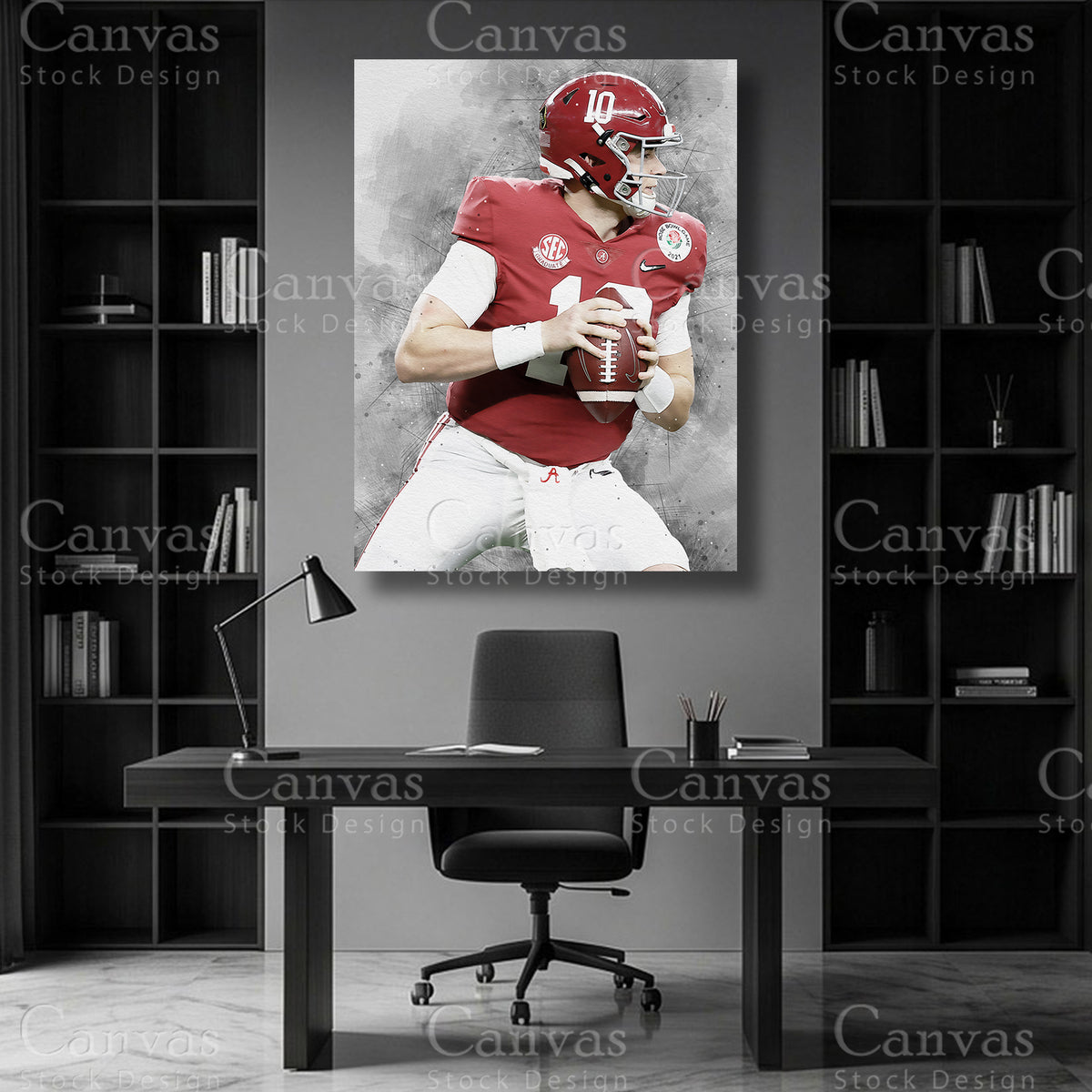 Mac Jones NFL canvas art