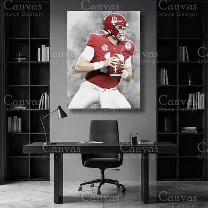 Mac Jones NFL canvas art