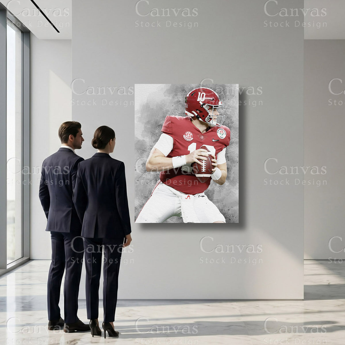 Mac Jones premium sports canvas