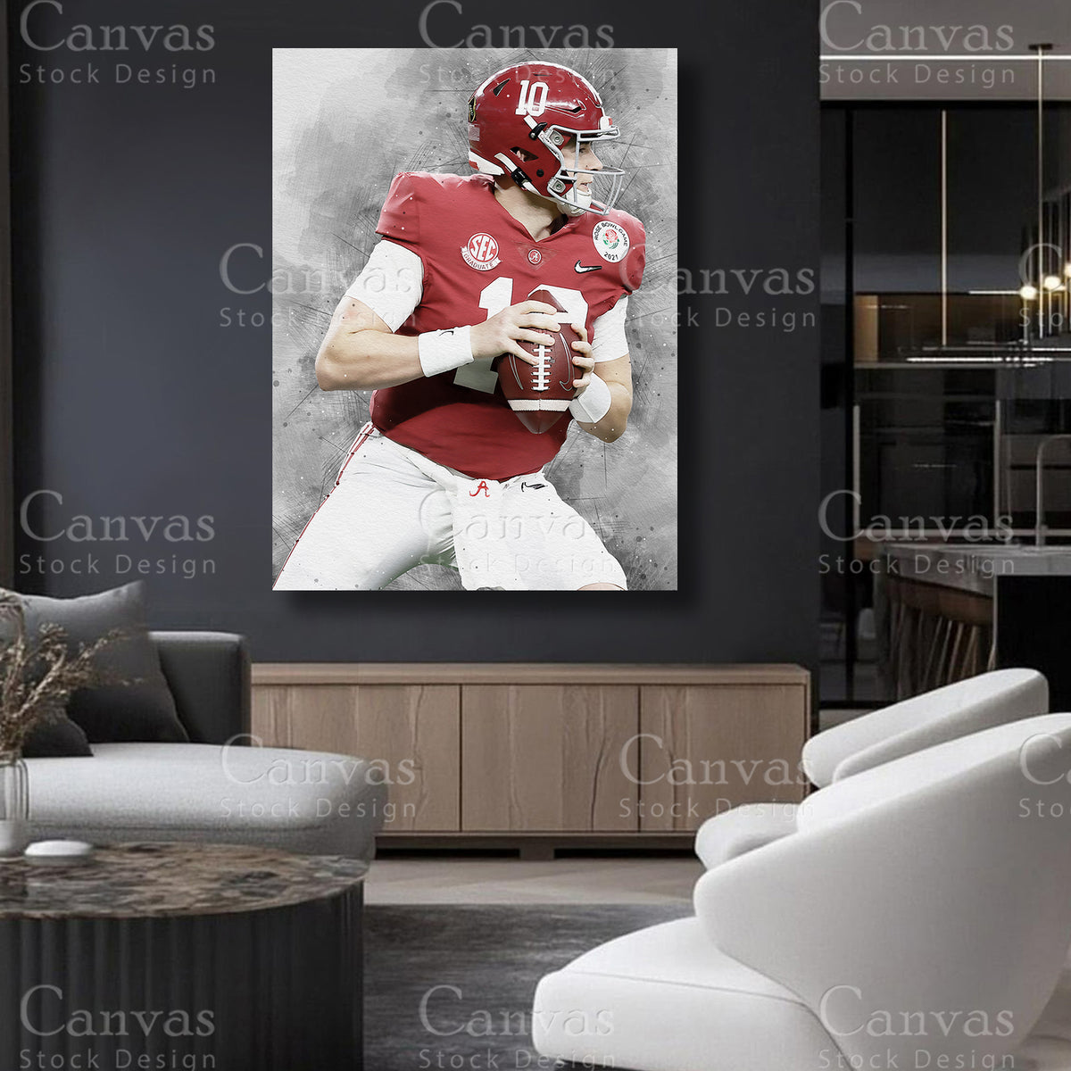 Mac Jones athlete wall decor