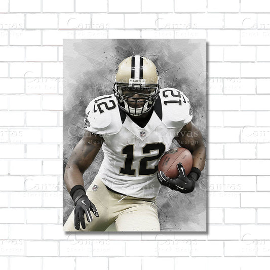 Marques Colston Canvas Wall Art – New Orleans Saints Wide Receiver Legend