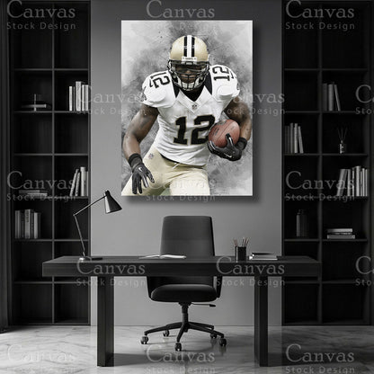 Marques Colston NFL canvas art