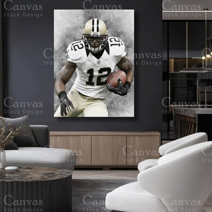 Marques Colston wide receiver wall art