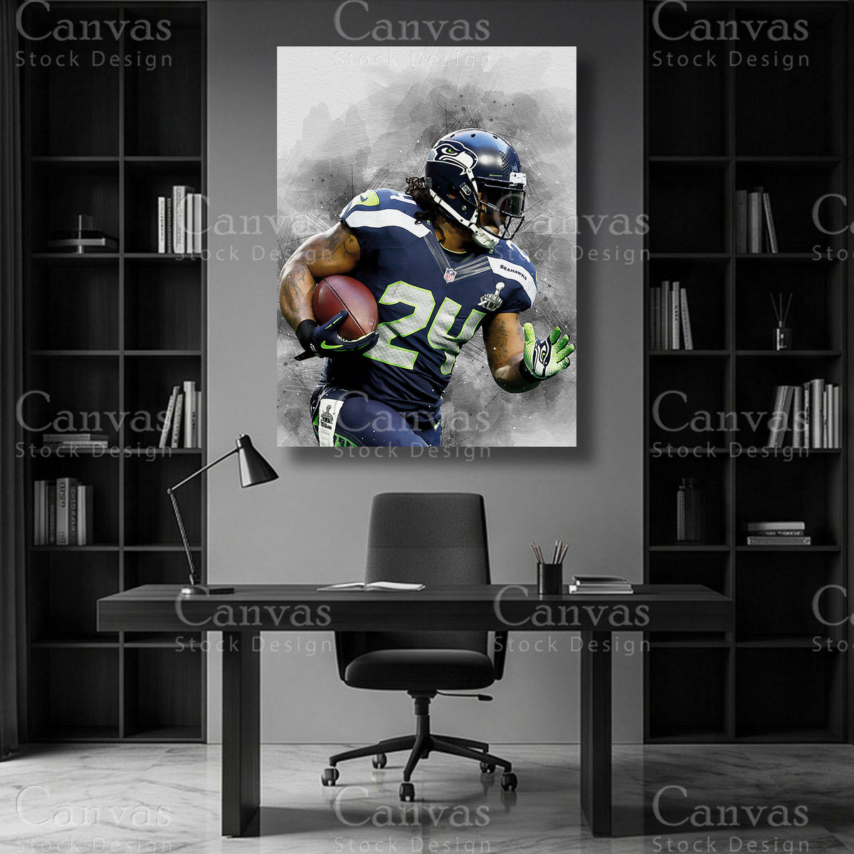 Marshawn Lynch NFL canvas art