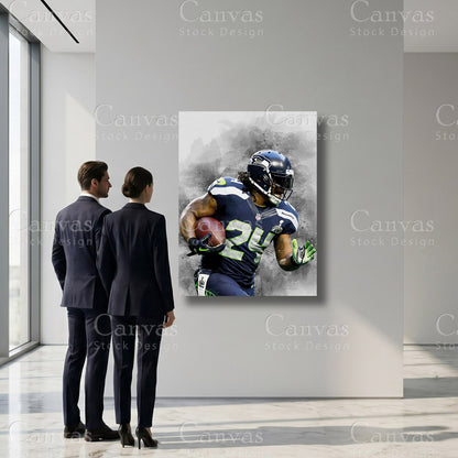 Marshawn Lynch football player wall art