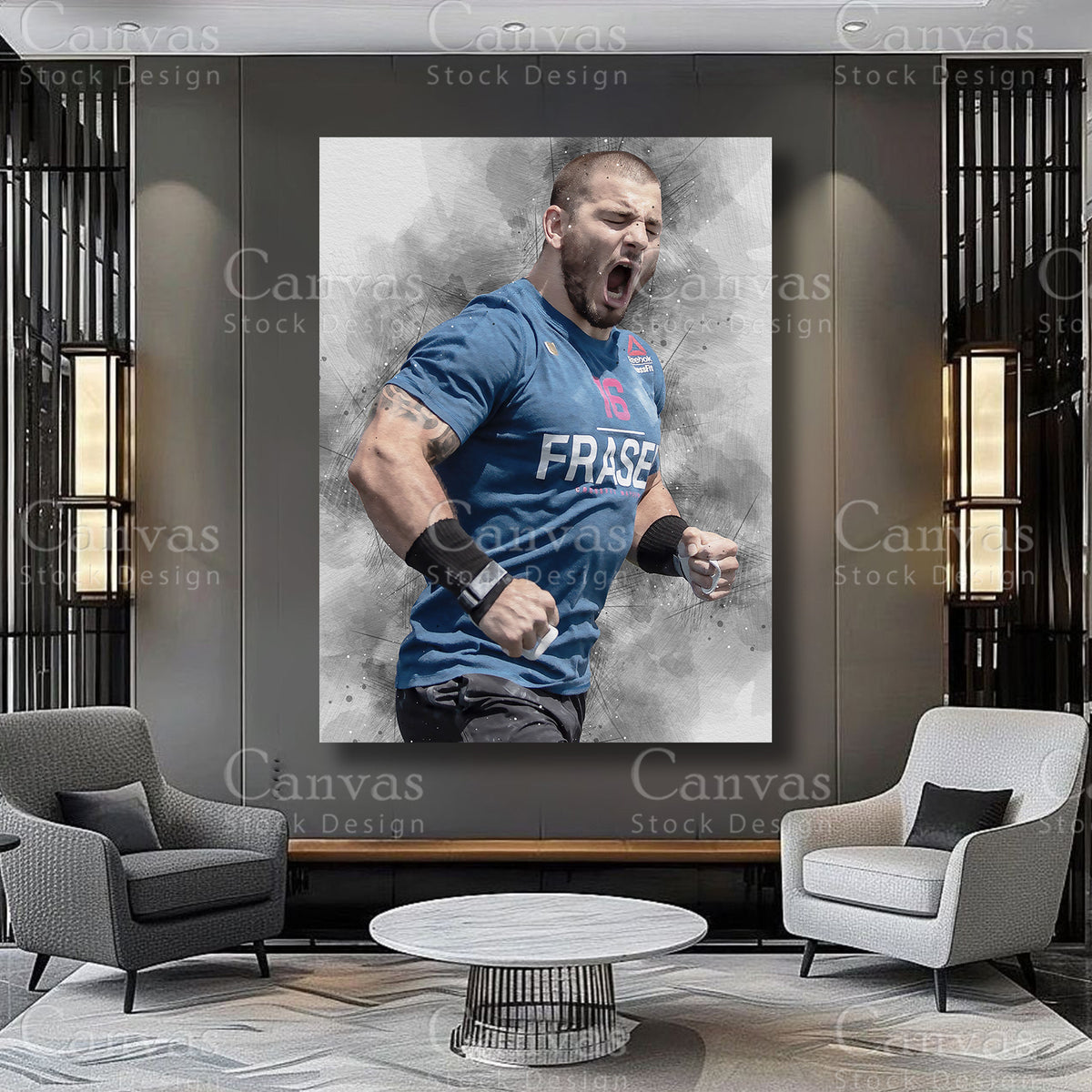 Mat Fraser Athlete Wall Art on Premium Canvas