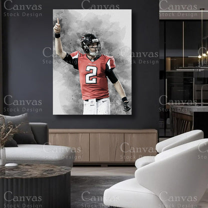 Matt Ryan football collector wall art