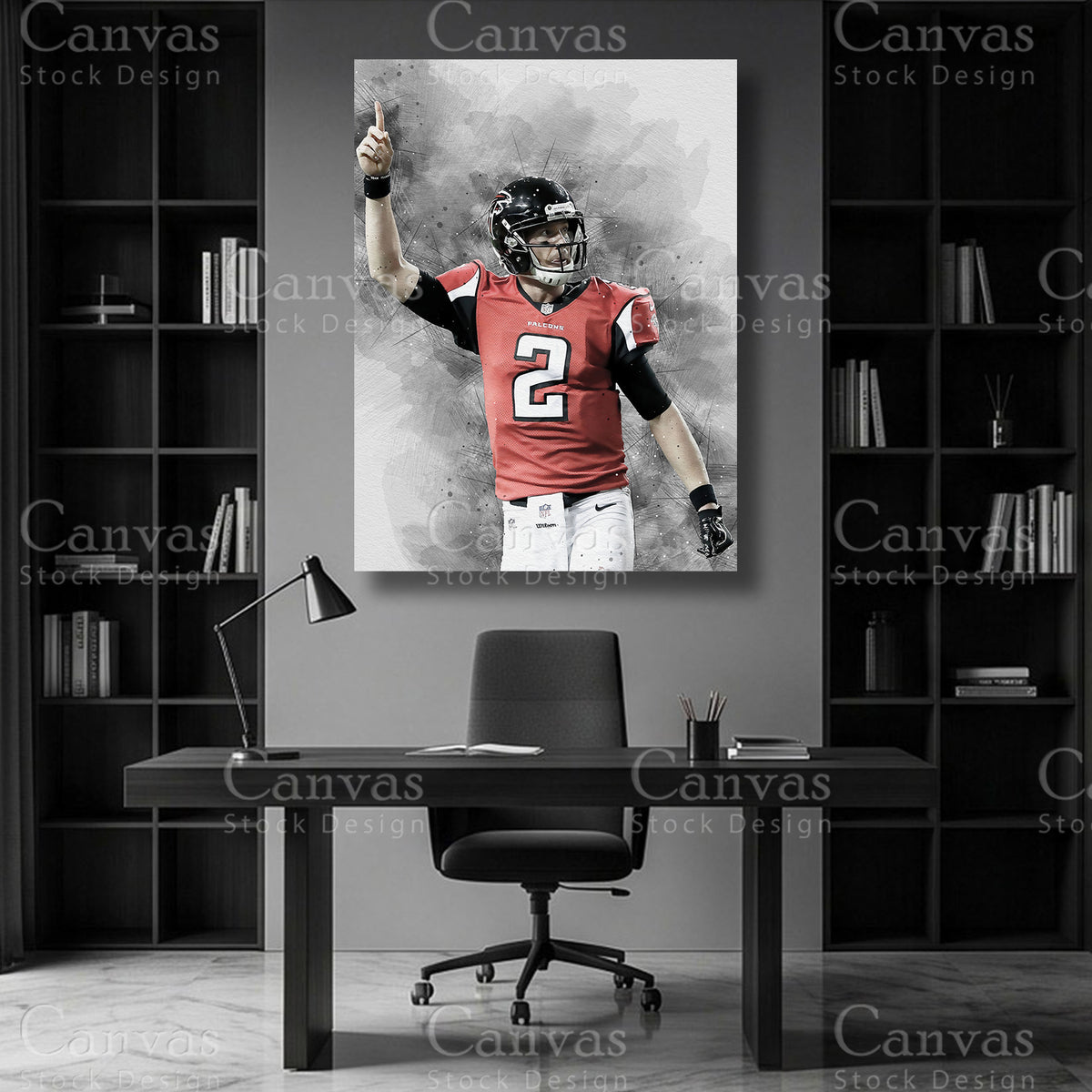 Matt Ryan quarterback wall art