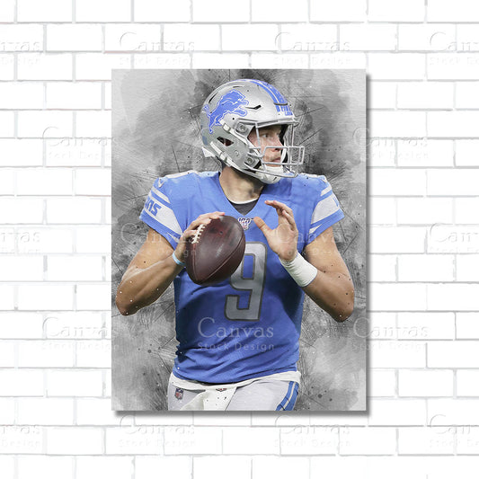 Matthew Stafford Canvas Wall Art – Los Angeles Rams Quarterback