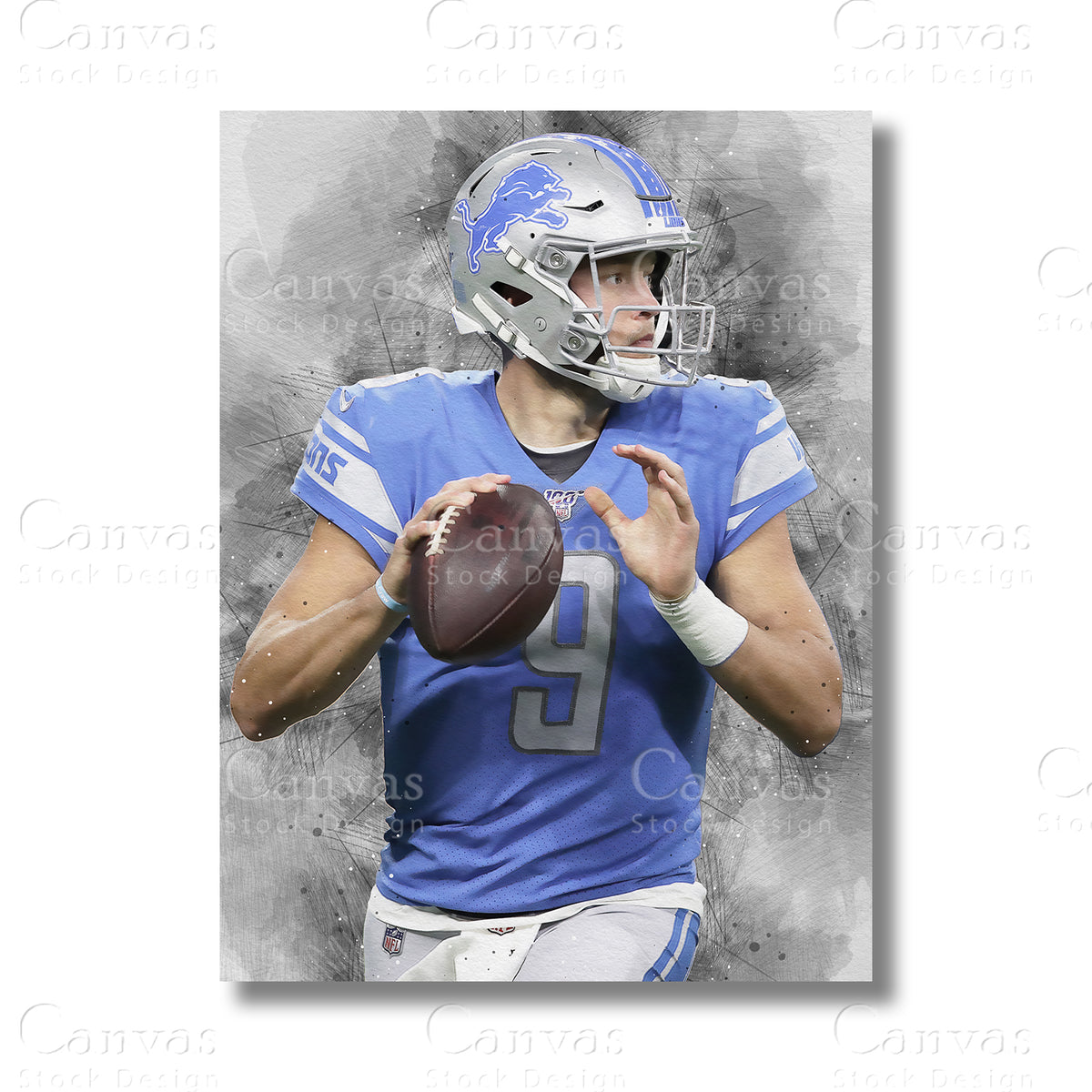 Matthew Stafford canvas wall art