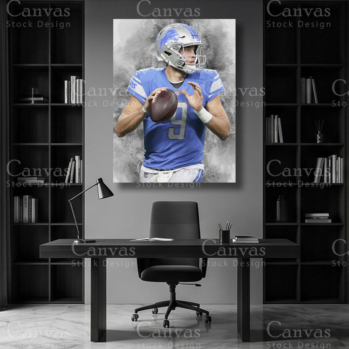 Matthew Stafford NFL canvas art